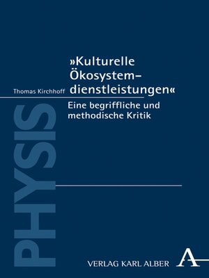 cover image of "Kulturelle Ökosystemdienstleistungen"